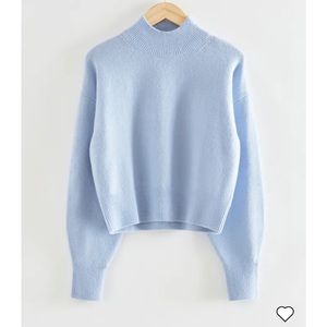 & other stories Blue high-neck sweater